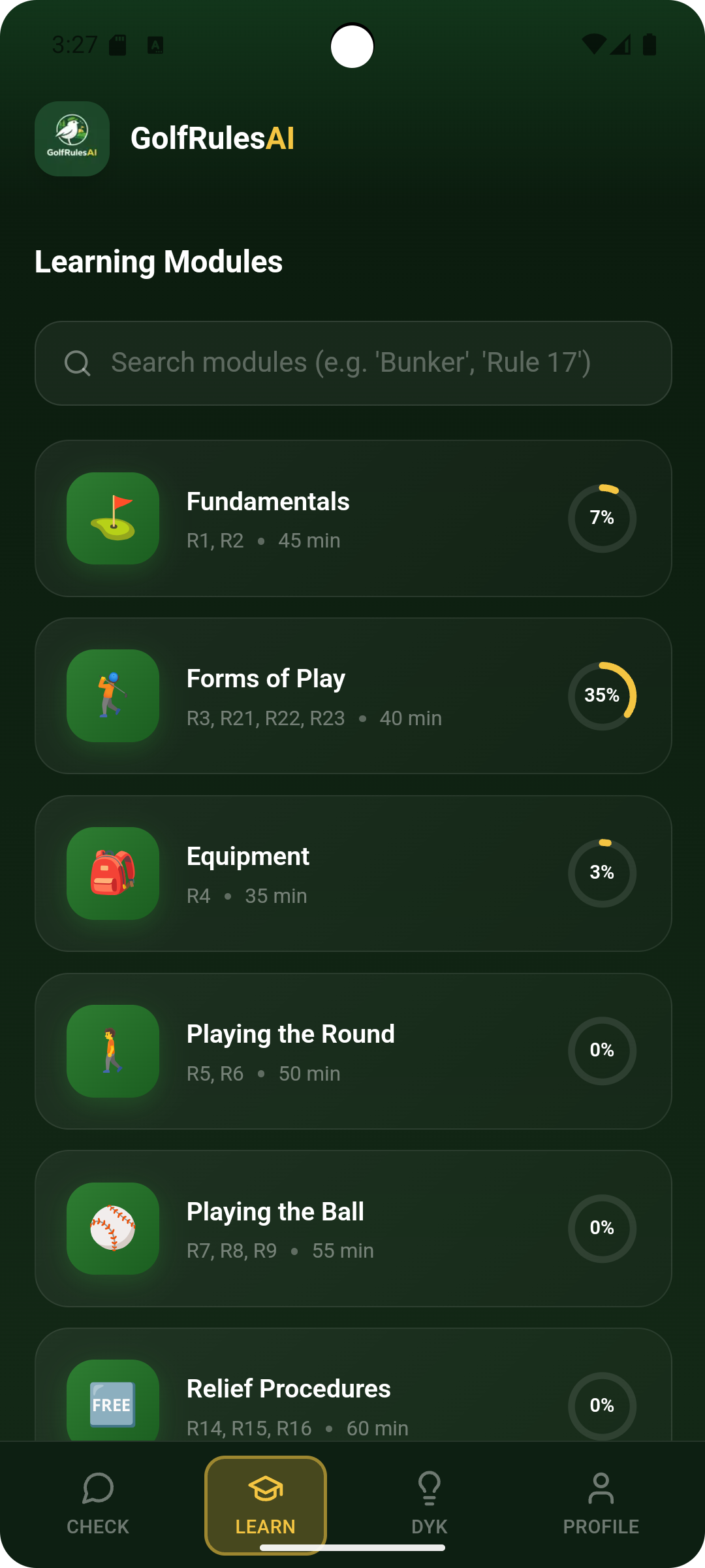 Learning Modules